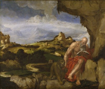 St. Jerome in the Wilderness by Lambert Sustris